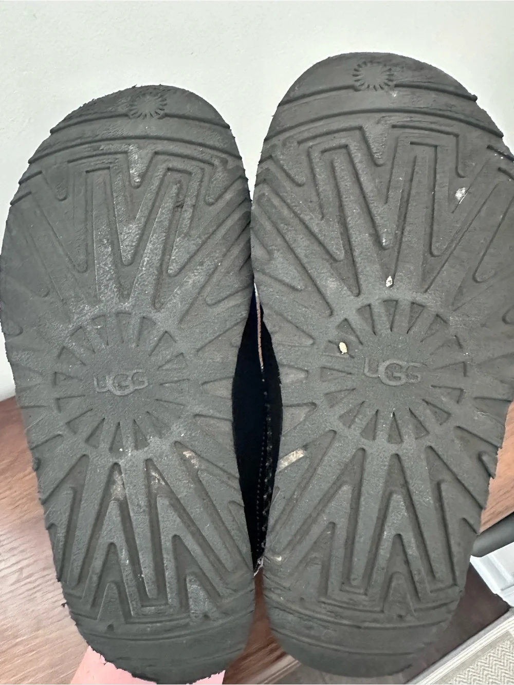 UGG Black Slip-On Clog with Branded Outsole